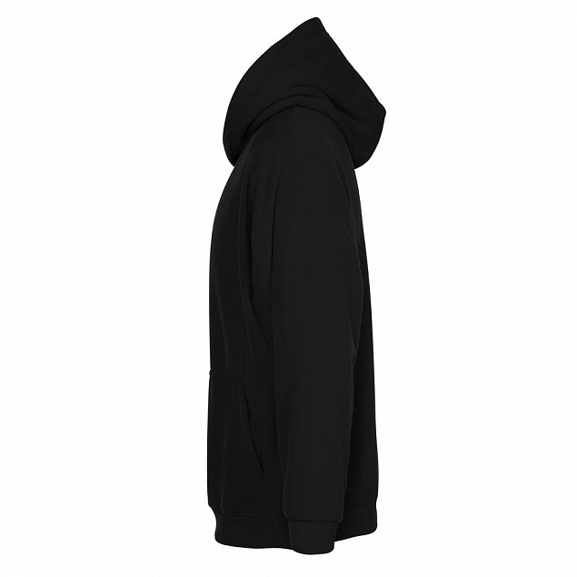 Худи флисовое унисекс Manakin, черное с логотипом в Балашихе заказать по выгодной цене в кибермаркете AvroraStore