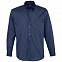 Рубашка мужская с длинным рукавом Bel Air, темно-синяя (кобальт) с логотипом в Балашихе заказать по выгодной цене в кибермаркете AvroraStore