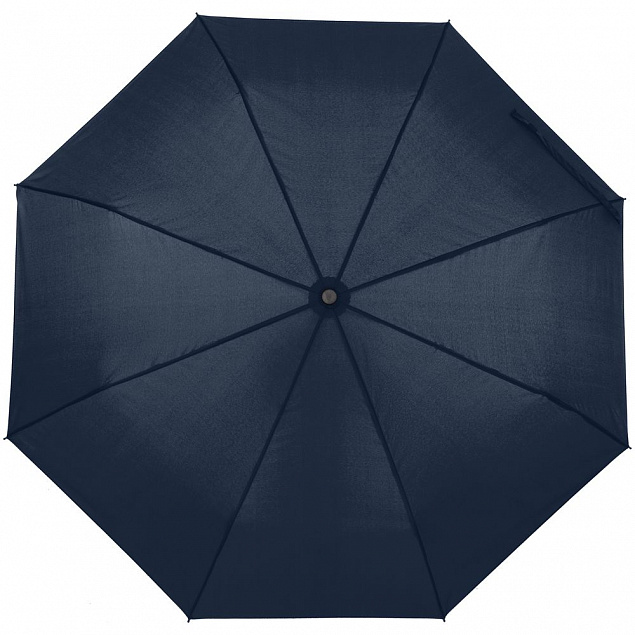 Зонт складной Monsoon, темно-синий с логотипом в Балашихе заказать по выгодной цене в кибермаркете AvroraStore