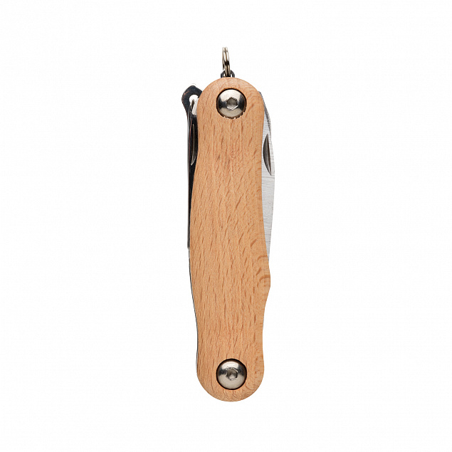 Карманный нож Wood, коричневый с логотипом в Балашихе заказать по выгодной цене в кибермаркете AvroraStore