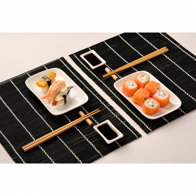 Набор для сервировки суши Tokyo, черный с логотипом в Балашихе заказать по выгодной цене в кибермаркете AvroraStore