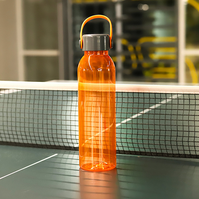 Пластиковая бутылка Chikka, оранжевый с логотипом в Балашихе заказать по выгодной цене в кибермаркете AvroraStore