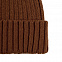 Шапка Uni, коричневая (терракота) с логотипом в Балашихе заказать по выгодной цене в кибермаркете AvroraStore