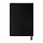 Ежедневник недатированный Softie, А5, черный, блок в клетку, серый обрез с логотипом в Балашихе заказать по выгодной цене в кибермаркете AvroraStore