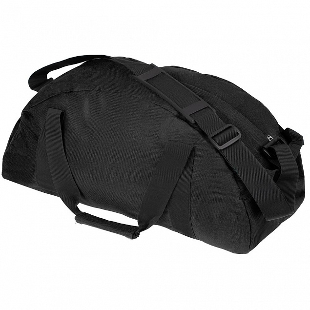 Спортивная сумка Portager, черная с логотипом в Балашихе заказать по выгодной цене в кибермаркете AvroraStore