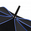 Зонт-трость Seam, синий с логотипом в Балашихе заказать по выгодной цене в кибермаркете AvroraStore