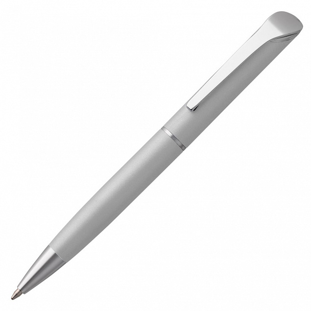 Ручка шариковая Glide, серая с логотипом в Балашихе заказать по выгодной цене в кибермаркете AvroraStore