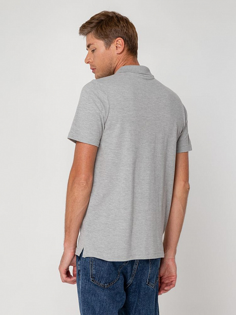 Рубашка поло Virma light, серый меланж с логотипом в Балашихе заказать по выгодной цене в кибермаркете AvroraStore