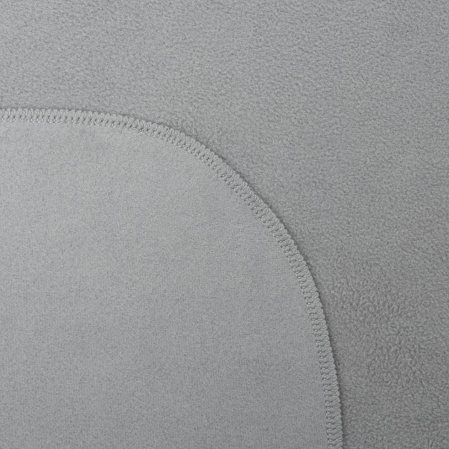 Флисовый плед Warm&Peace XL, серый с логотипом в Балашихе заказать по выгодной цене в кибермаркете AvroraStore
