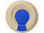 Стакан с пшеничным волокном с силиконовой манжетой и клапаном на крышке, синий с логотипом в Балашихе заказать по выгодной цене в кибермаркете AvroraStore