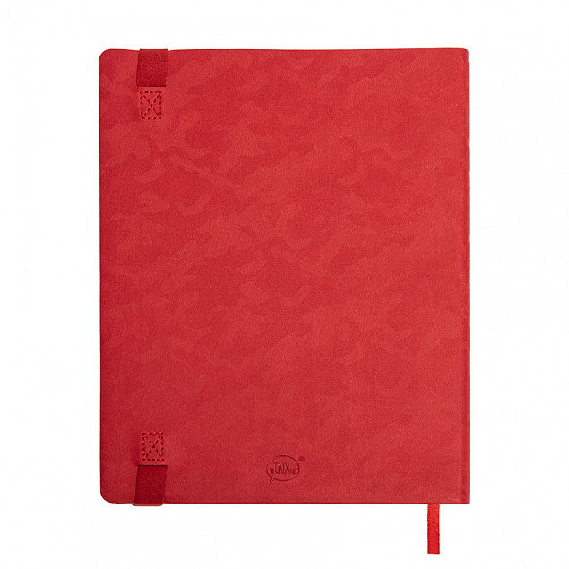 Бизнес-блокнот Tabby Biggy, гибкая обложка, в клетку, красный с логотипом в Балашихе заказать по выгодной цене в кибермаркете AvroraStore