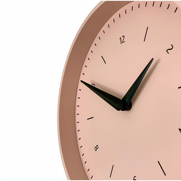 Часы настенные Peddy, пыльно-розовые с логотипом в Балашихе заказать по выгодной цене в кибермаркете AvroraStore