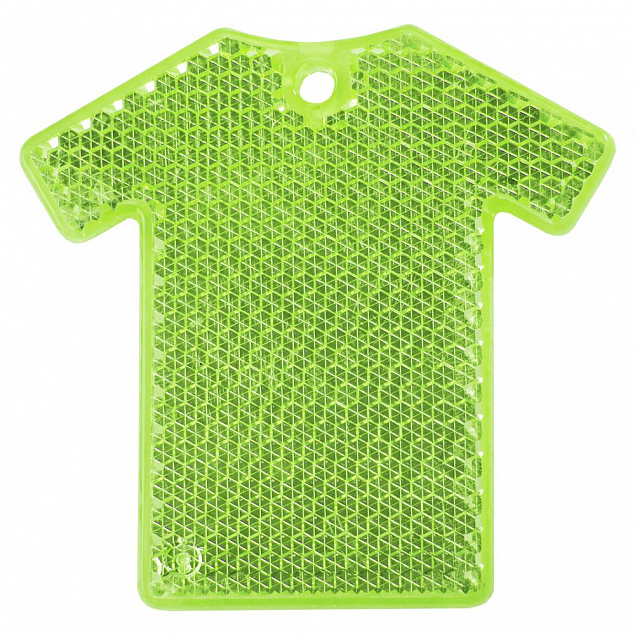 Светоотражатель «Футболка», зеленый с логотипом в Балашихе заказать по выгодной цене в кибермаркете AvroraStore
