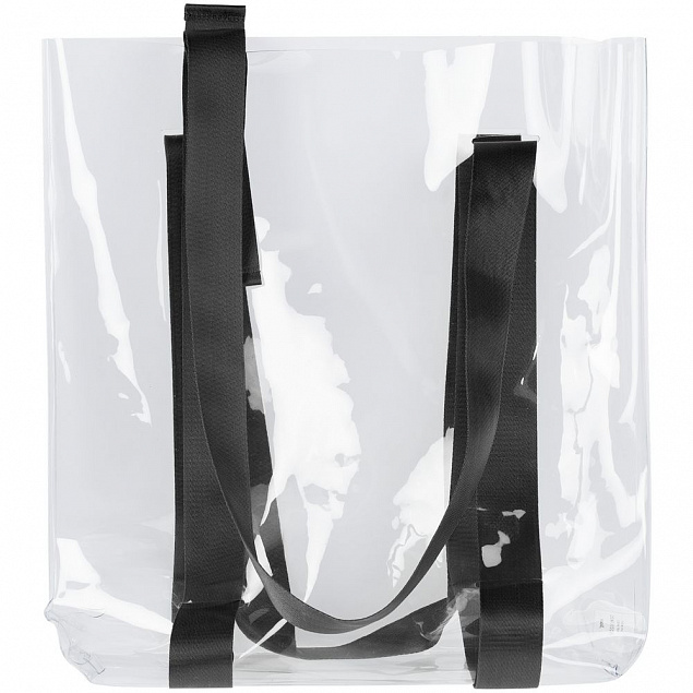 Шопер Clear Fest, прозрачный с серыми ручками с логотипом в Балашихе заказать по выгодной цене в кибермаркете AvroraStore