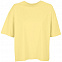 Футболка оверсайз женская Boxy Women, светло-желтая с логотипом в Балашихе заказать по выгодной цене в кибермаркете AvroraStore