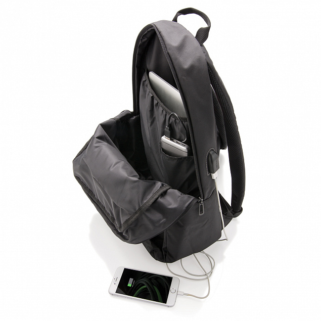 Рюкзак для ноутбука Power с USB-портом с логотипом в Балашихе заказать по выгодной цене в кибермаркете AvroraStore