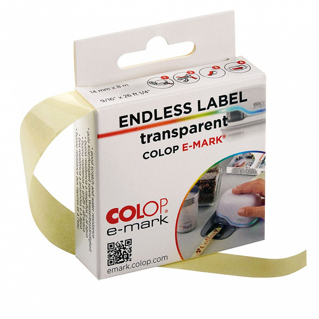 Клейкая лента для принтера Colop e-mark, прозрачная с логотипом в Балашихе заказать по выгодной цене в кибермаркете AvroraStore
