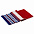 Шарф Happy View, красный с синим с логотипом в Балашихе заказать по выгодной цене в кибермаркете AvroraStore