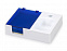 Подставка под ручку и скрепки Потакет, белый/синий с логотипом в Балашихе заказать по выгодной цене в кибермаркете AvroraStore
