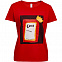 Футболка женская «Сода», красная с логотипом в Балашихе заказать по выгодной цене в кибермаркете AvroraStore