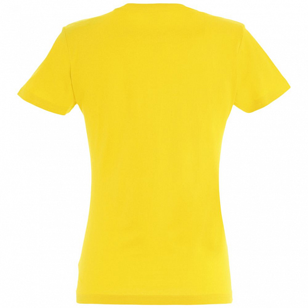 Футболка женская Imperial Women 190, желтая с логотипом в Балашихе заказать по выгодной цене в кибермаркете AvroraStore