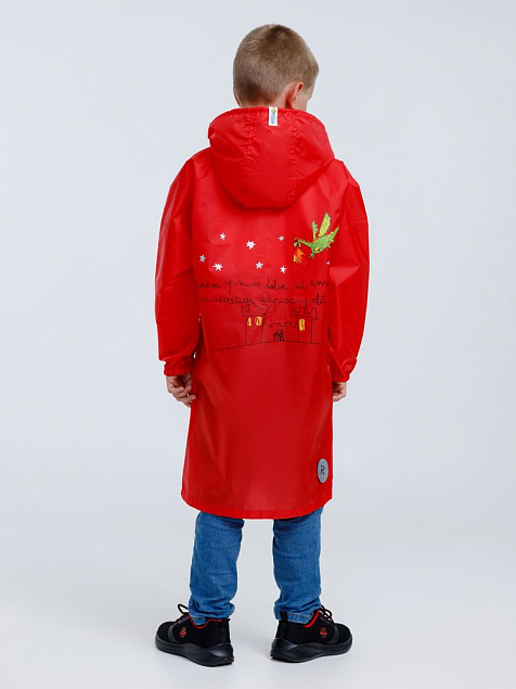 Дождевик детский Rainman Kids, красный с логотипом в Балашихе заказать по выгодной цене в кибермаркете AvroraStore