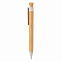 Бамбуковая ручка с клипом из пшеничной соломы с логотипом в Балашихе заказать по выгодной цене в кибермаркете AvroraStore