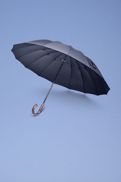 Зонт-трость Big Boss, черный с логотипом в Балашихе заказать по выгодной цене в кибермаркете AvroraStore