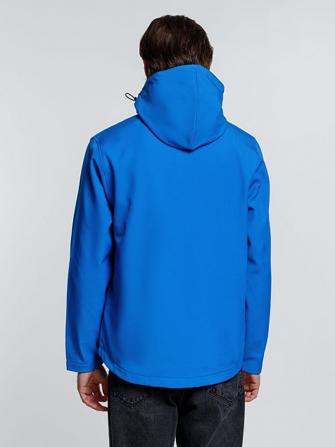 Куртка софтшелл мужская Zagreb, ярко-синяя с логотипом в Балашихе заказать по выгодной цене в кибермаркете AvroraStore