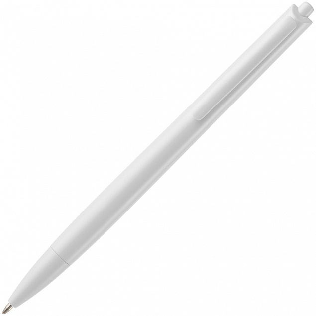 Ручка шариковая Tick, белая с логотипом в Балашихе заказать по выгодной цене в кибермаркете AvroraStore