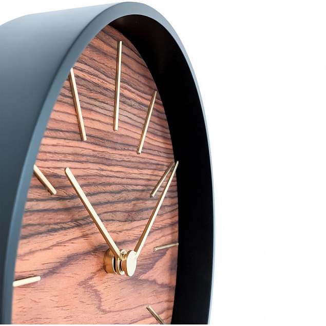Часы настенные Reed, палисандр с логотипом в Балашихе заказать по выгодной цене в кибермаркете AvroraStore