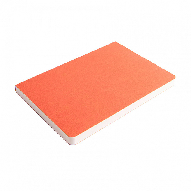 Ежедневник недатированный Tony, А5, оранжевый, кремовый блок в клетку с логотипом в Балашихе заказать по выгодной цене в кибермаркете AvroraStore