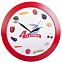 Часы настенные Vivid large, красные с логотипом в Балашихе заказать по выгодной цене в кибермаркете AvroraStore