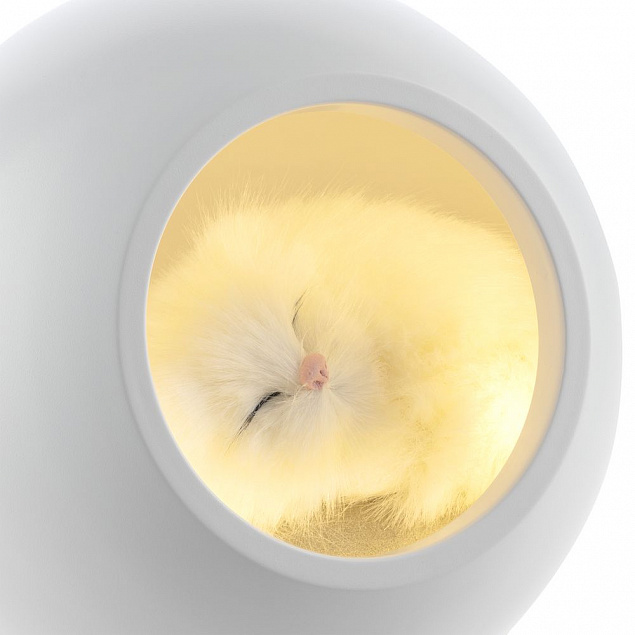 Беспроводная лампа-колонка Right Meow, белая с логотипом в Балашихе заказать по выгодной цене в кибермаркете AvroraStore