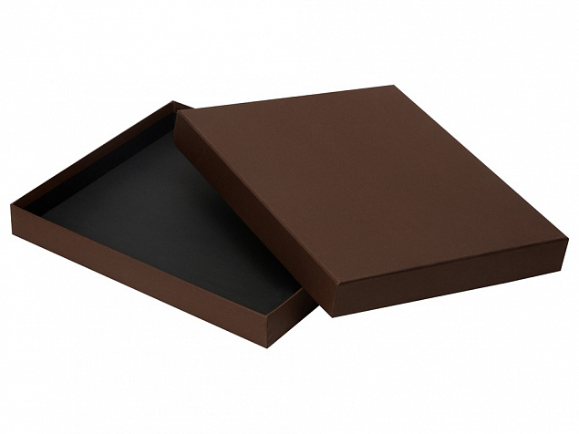 Подарочная коробка 36,8 х 30,7 х 4,4 см, коричневый с логотипом в Балашихе заказать по выгодной цене в кибермаркете AvroraStore
