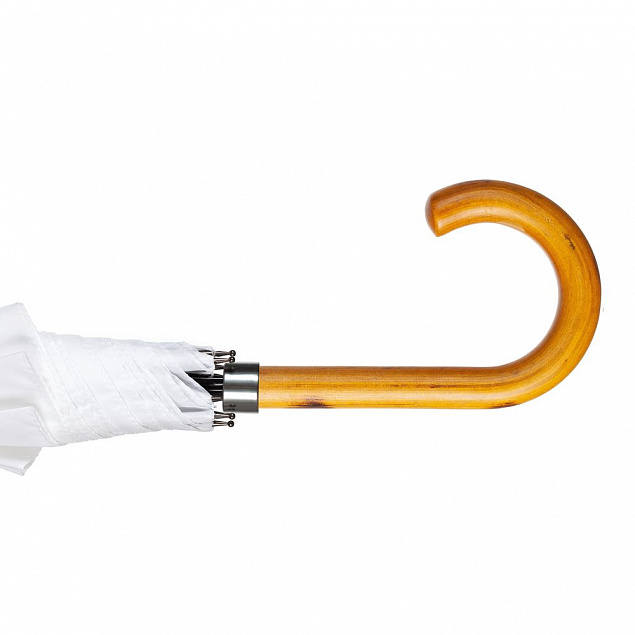 Зонт-трость LockWood ver.2, белый с логотипом в Балашихе заказать по выгодной цене в кибермаркете AvroraStore