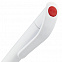 Ручка шариковая Grip, белая с красным с логотипом в Балашихе заказать по выгодной цене в кибермаркете AvroraStore