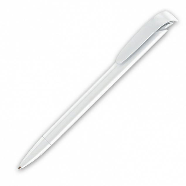 Ручка шариковая JONA, белый с логотипом в Балашихе заказать по выгодной цене в кибермаркете AvroraStore