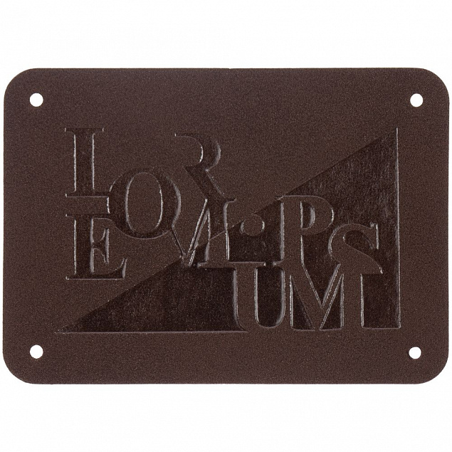 Лейбл Etha Nubuсk, XL, темно-коричневый с логотипом в Балашихе заказать по выгодной цене в кибермаркете AvroraStore