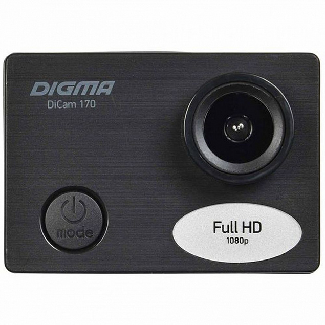 Экшн-камера Digma DiCam 170, черная с логотипом в Балашихе заказать по выгодной цене в кибермаркете AvroraStore