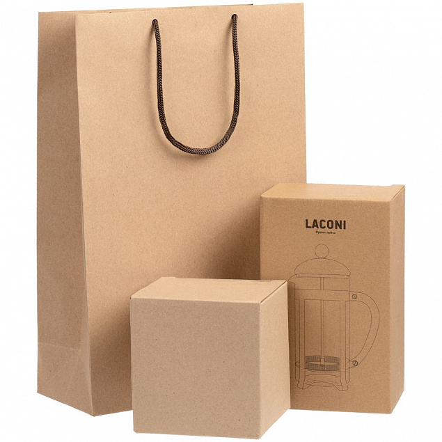 Набор для чая Laconi, серый с логотипом в Балашихе заказать по выгодной цене в кибермаркете AvroraStore