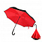 Зонт-трость механический  Chaplin, черно-красный-S с логотипом в Балашихе заказать по выгодной цене в кибермаркете AvroraStore
