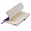 Бизнес-блокнот "Gracy", 130х210 мм, фиолет., кремовая бумага, гибкая обложка, в линейку, на резинке с логотипом в Балашихе заказать по выгодной цене в кибермаркете AvroraStore