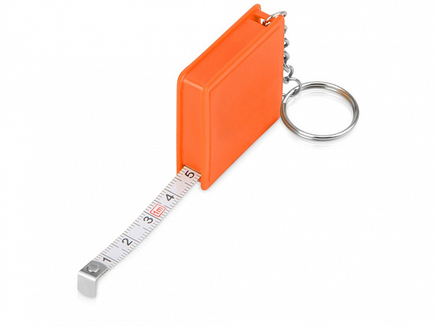 Брелок-рулетка, 1 м., оранжевый с логотипом в Балашихе заказать по выгодной цене в кибермаркете AvroraStore