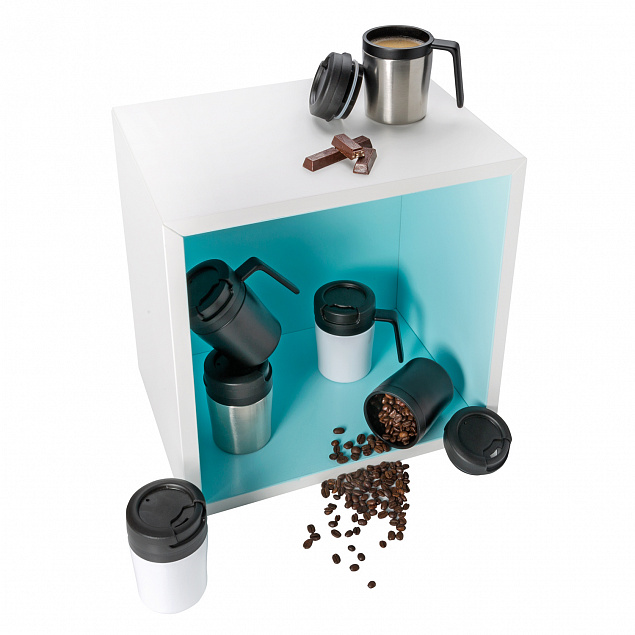 Термокружка Coffee-to-go, черный с логотипом в Балашихе заказать по выгодной цене в кибермаркете AvroraStore