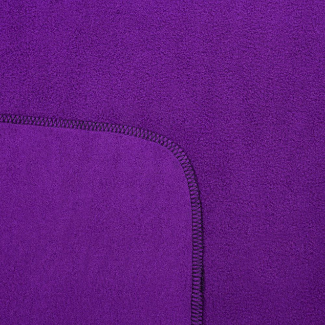 Флисовый плед Warm&Peace XL, фиолетовый с логотипом в Балашихе заказать по выгодной цене в кибермаркете AvroraStore