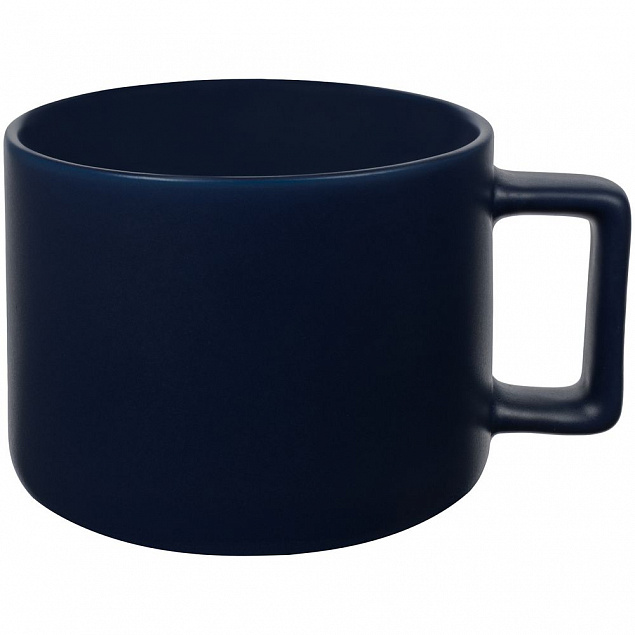 Чашка Jumbo, матовая, синяя с логотипом в Балашихе заказать по выгодной цене в кибермаркете AvroraStore