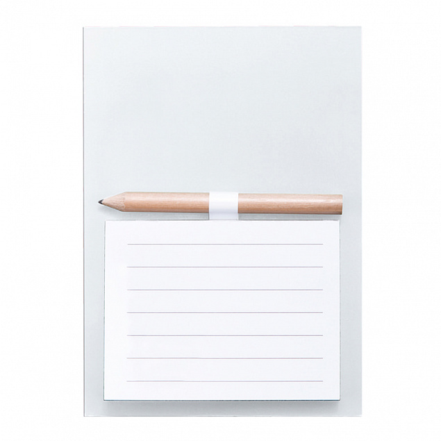 Блокнот с магнитом YAKARI, 40 листов, карандаш в комплекте, белый, картон с логотипом в Балашихе заказать по выгодной цене в кибермаркете AvroraStore