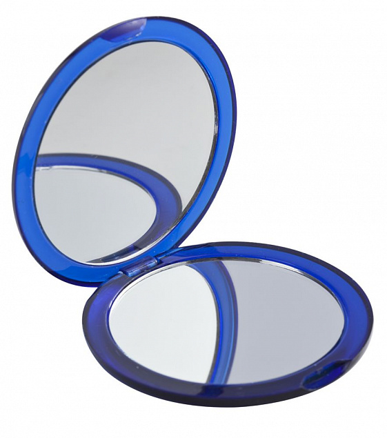 Зеркало Smile круглое, синее с логотипом в Балашихе заказать по выгодной цене в кибермаркете AvroraStore