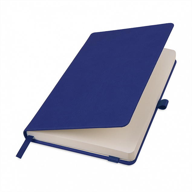 Ежедневник недатированный HAMILTON, A5, темно-синий, кремовый блок с логотипом в Балашихе заказать по выгодной цене в кибермаркете AvroraStore